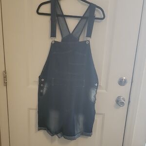 Chic Dark Denim Overalls